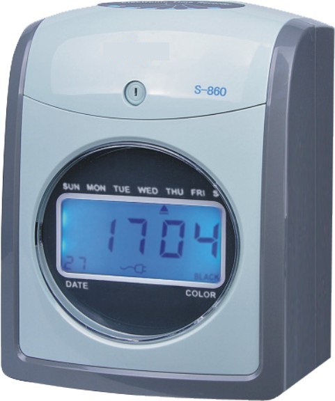 time recorder punch card