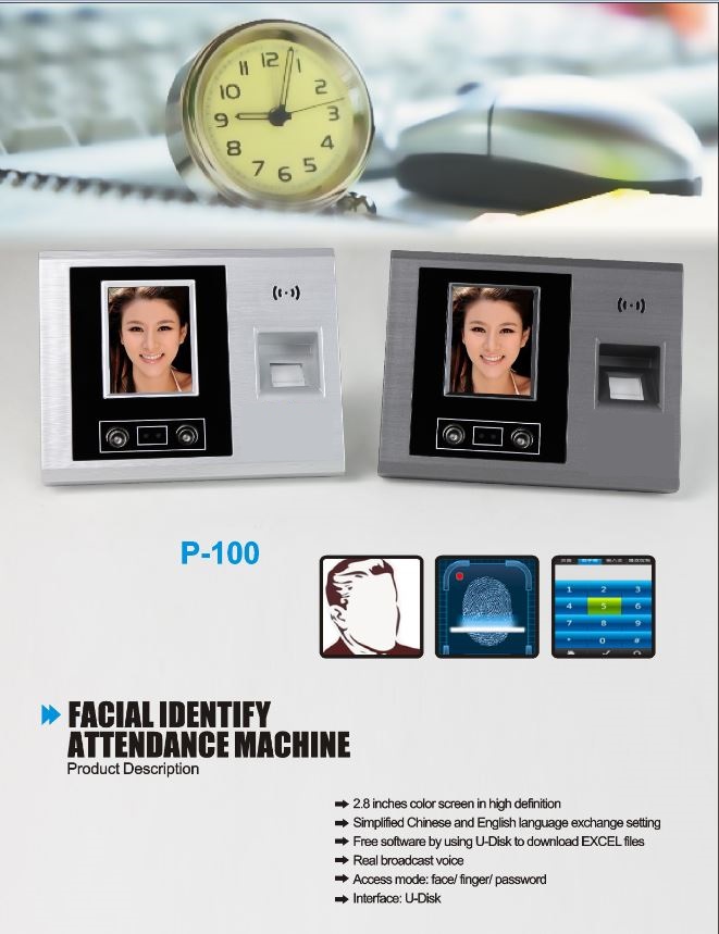 Facial Identify attendance machine